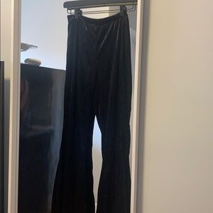 Velvet Bell Bottom Pants